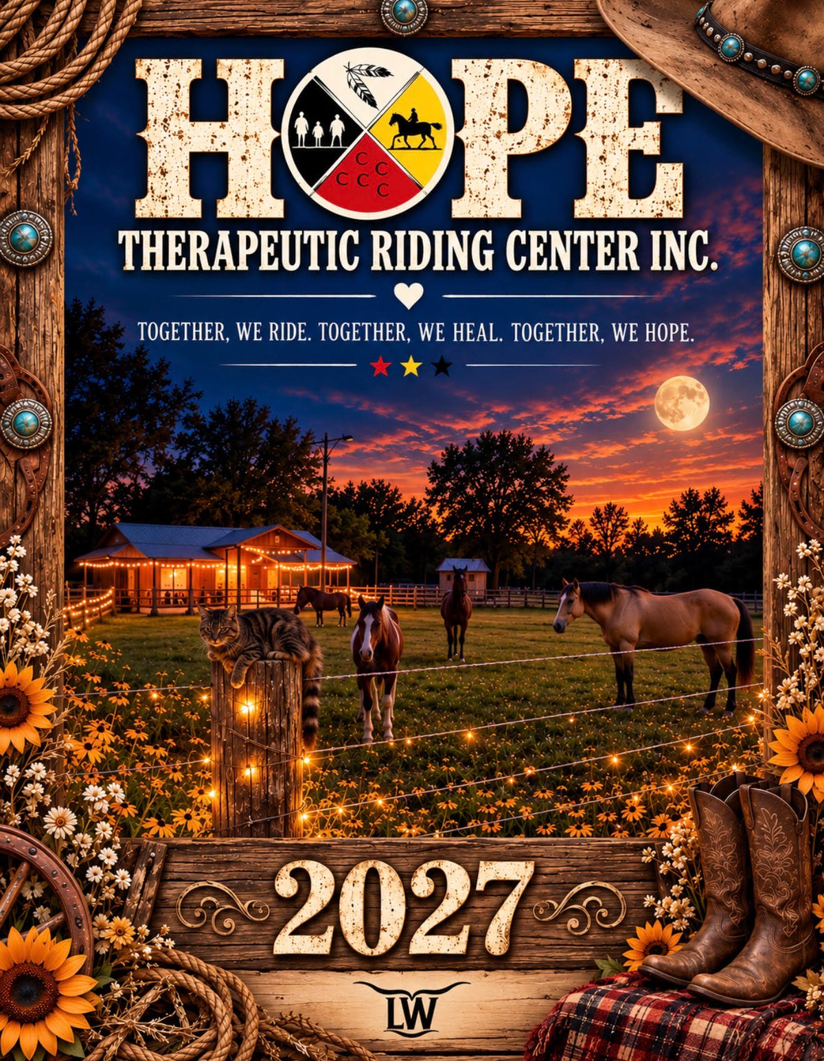 Hope TRC/ Digital cowgirl 2027 monthly Calendar